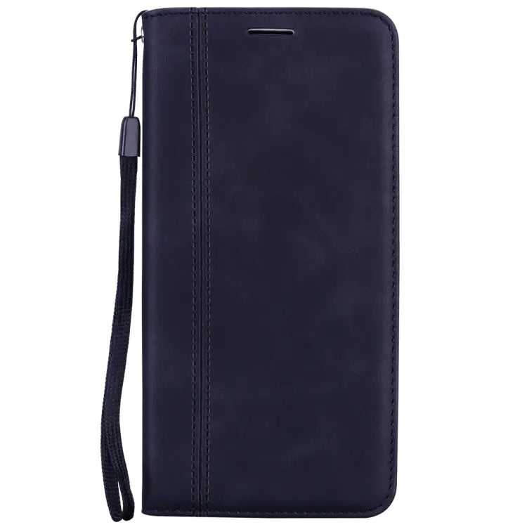 Frosted Business Magnetic Horizontal Flip PU Leather Case with Holder & Card Slot & Lanyard For iPhone 11 Pro Max
