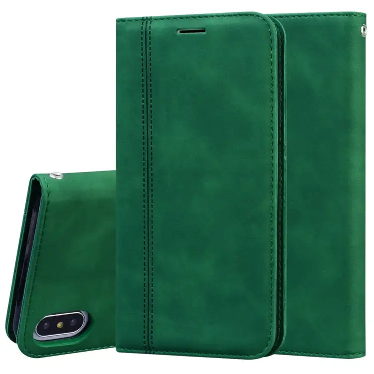 Frosted Business Magnetic Horizontal Flip PU Leather Case with Holder & Card Slot & Lanyard For iPhone 11 Pro Max