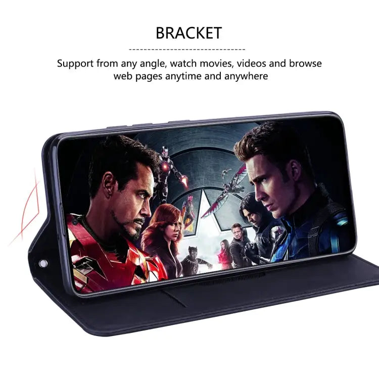 Frosted Business Magnetic Horizontal Flip PU Leather Case with Holder & Card Slot & Lanyard For iPhone 11 Pro Max