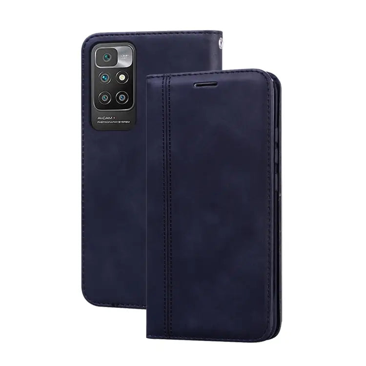 Frosted Business Magnetic Horizontal Flip PU Leather Case with Holder & Card Slot & Lanyard For iPhone 13 mini