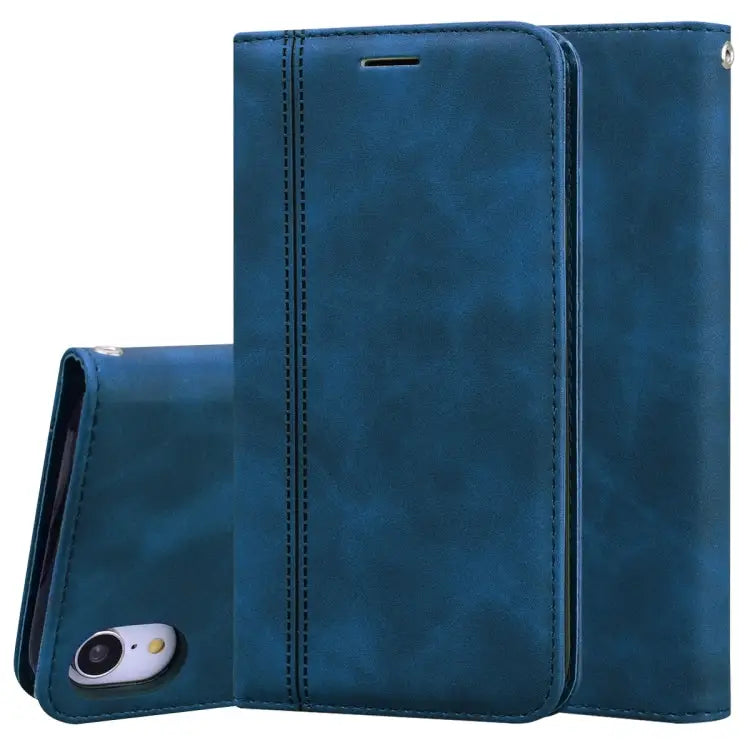 Frosted Business Magnetic Horizontal Flip PU Leather Case with Holder & Card Slot & Lanyard For iPhone 11 Pro Max