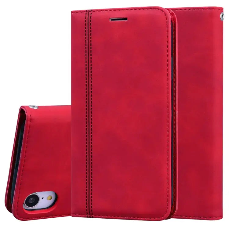 Frosted Business Magnetic Horizontal Flip PU Leather Case with Holder & Card Slot & Lanyard For iPhone 11 Pro Max