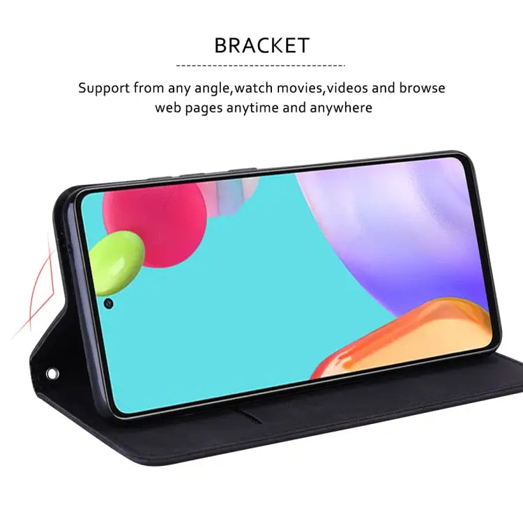 Frosted Business Magnetic Horizontal Flip PU Leather Case with Holder & Card Slot & Lanyard For iPhone 13 mini