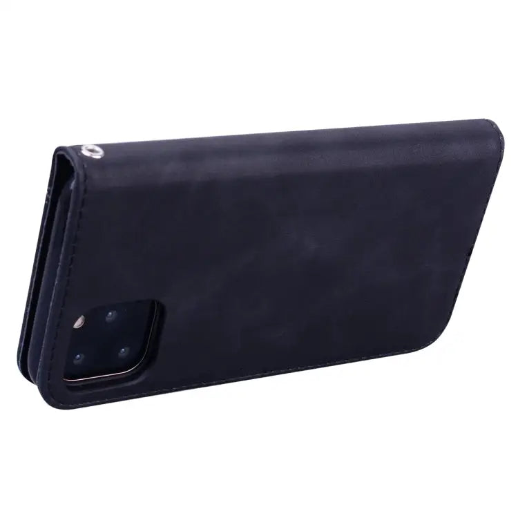 Frosted Business Magnetic Horizontal Flip PU Leather Case with Holder & Card Slot & Lanyard For iPhone 11 Pro Max