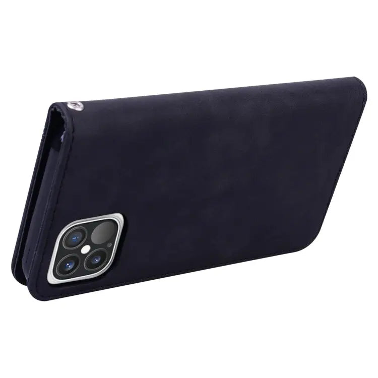 Frosted Business Magnetic Horizontal Flip PU Leather Case with Holder & Card Slot & Lanyard For iPhone 12 mini
