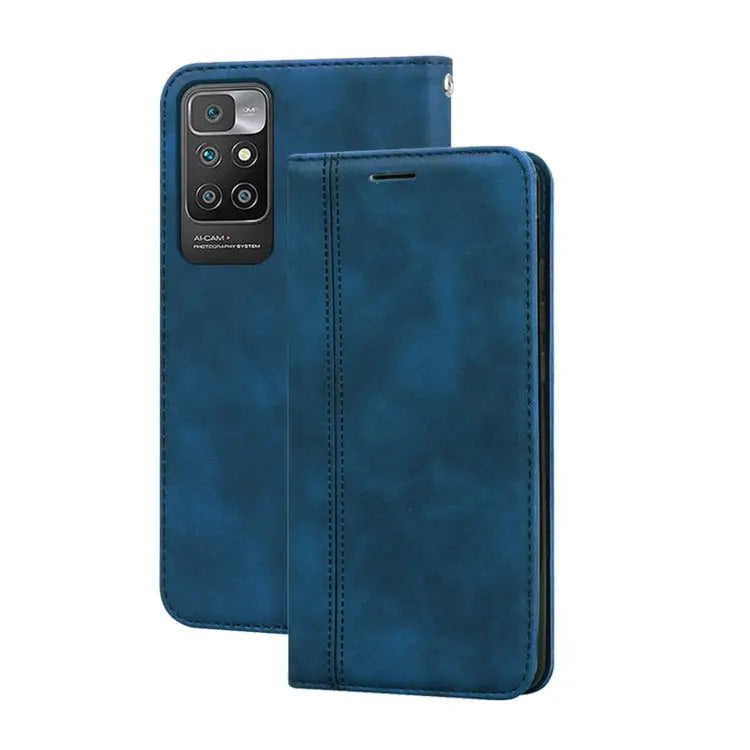 Frosted Business Magnetic Horizontal Flip PU Leather Case with Holder & Card Slot & Lanyard For iPhone 13 mini