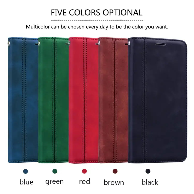 Frosted Business Magnetic Horizontal Flip PU Leather Case with Holder & Card Slot & Lanyard For iPhone 11 Pro Max