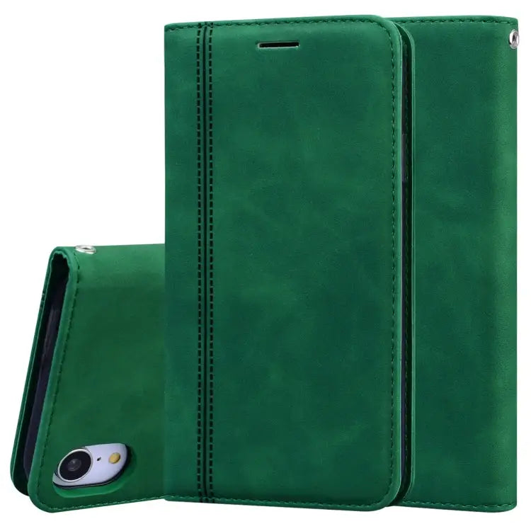 Frosted Business Magnetic Horizontal Flip PU Leather Case with Holder & Card Slot & Lanyard For iPhone 11 Pro Max