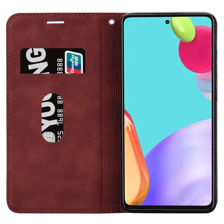Frosted Business Magnetic Horizontal Flip PU Phone Case For Honor X7/Play 30 Plus For Samsung Galaxy M33 5G Global