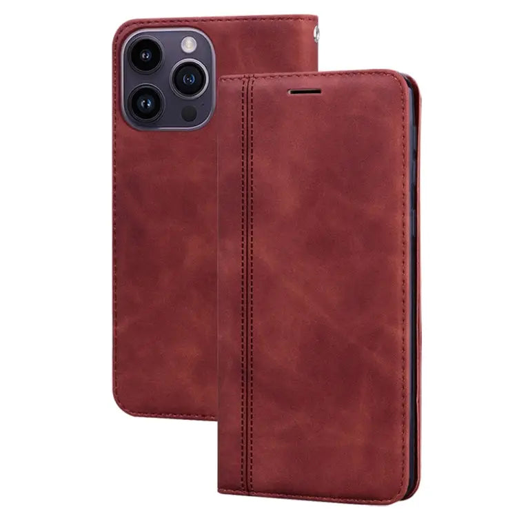 Frosted Business Magnetic Horizontal Flip PU Phone Case For iPhone 14 Plus For iPhone 14 Pro Max For iPhone 14 Pro