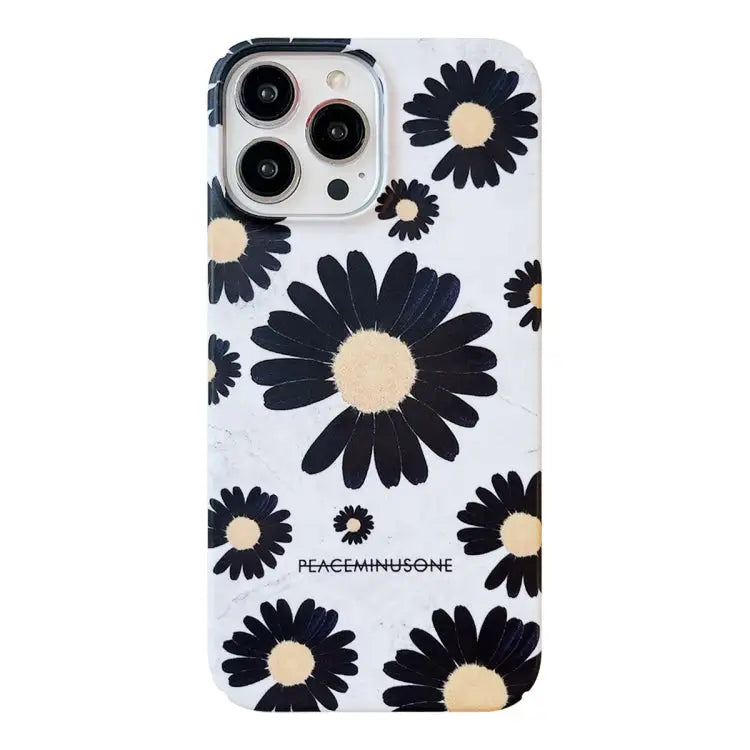 Frosted Daisy Film Phone Case For iPhone 12 Pro Max For iPhone 12 Pro For iPhone 11 For iPhone 11 Pro Max For iPhone XS