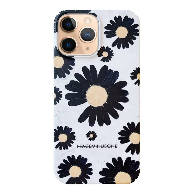 Frosted Daisy Film Phone Case For iPhone 12 Pro Max For iPhone 12 Pro For iPhone 11 For iPhone 11 Pro Max For iPhone XS