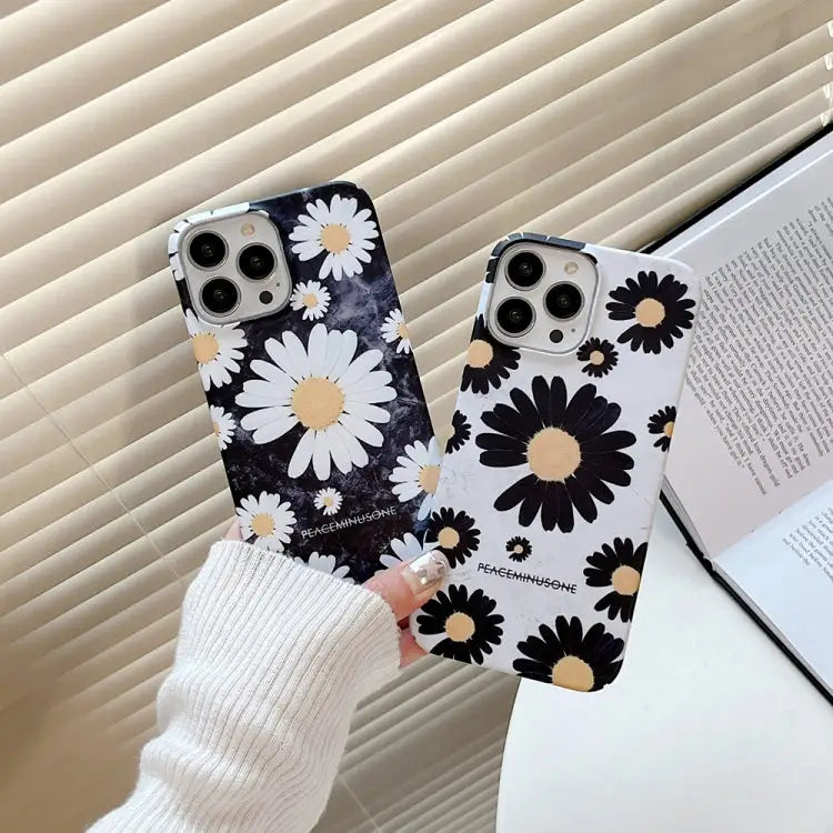 Frosted Daisy Film Phone Case For iPhone 12 Pro Max For iPhone 12 Pro For iPhone 11 For iPhone 11 Pro Max For iPhone XS