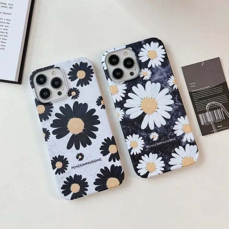 Frosted Daisy Film Phone Case For iPhone 12 Pro Max For iPhone 12 Pro For iPhone 11 For iPhone 11 Pro Max For iPhone XS
