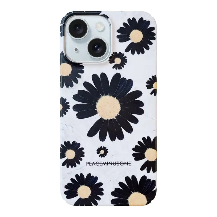 Frosted Daisy Film Phone Case For iPhone 15 Pro Max For iPhone 15 Pro For iPhone 15 Plus For iPhone 15 For iPhone 14