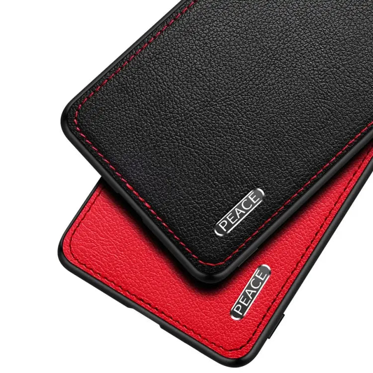 Frosted Metal + Leather Texture Protective Case For OPPO Reno4 Pro For vivo X50 For vivo S7 For vivo iQOO 5 5G