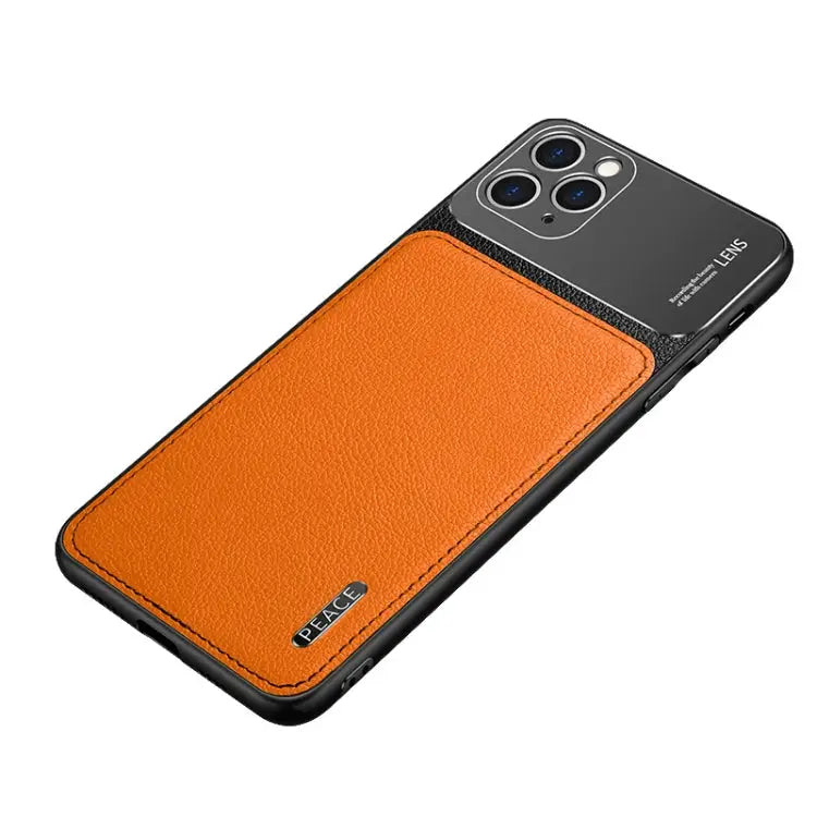 Frosted Metal + Leather Texture Protective Case For OPPO Reno4 Pro For vivo X50 For vivo S7 For vivo iQOO 5 5G
