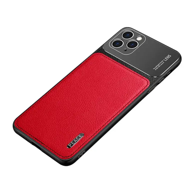 Frosted Metal + Leather Texture Protective Case For OPPO Reno4 Pro For vivo X50 For vivo S7 For vivo iQOO 5 5G