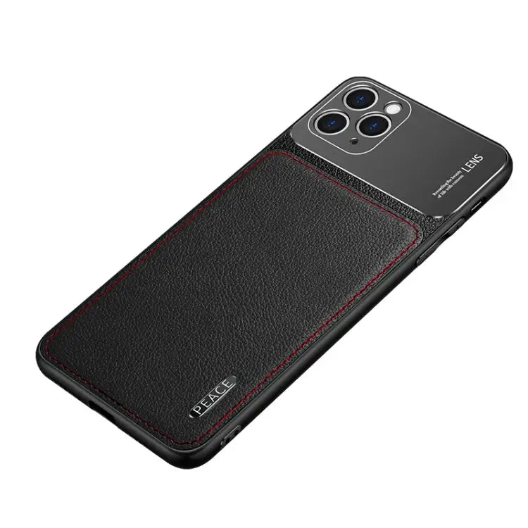 Frosted Metal + Leather Texture Protective Case For OPPO Reno4 Pro For vivo X50 For vivo S7 For vivo iQOO 5 5G