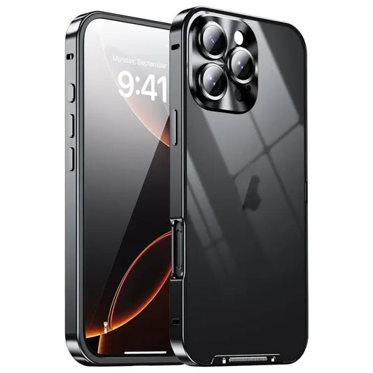 Frosted Metal Phone Case For iPhone 16 Pro Max For iPhone 16 Pro For iPhone 16 For iPhone 15 Pro Max - For iPhone 16
