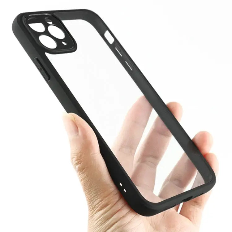 Frosted TPU + Transparent PC Phone Case For iPhone 11 Pro - For iPhone 11 Pro - Apple Accessories
