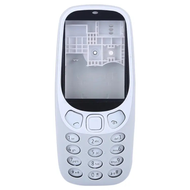 Full Assembly Housing Cover with Keyboard for Nokia 3310 For 3310(Grey) For Nokia 3310