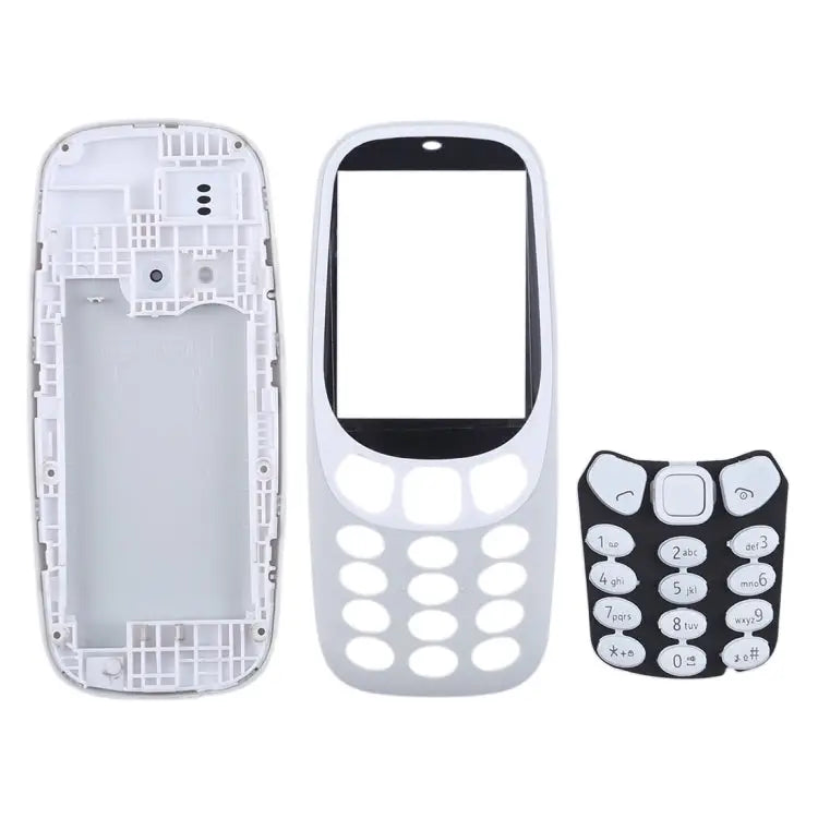 Full Assembly Housing Cover with Keyboard for Nokia 3310 For 3310(Grey) For Nokia 3310 - For 3310(Grey) / Grey