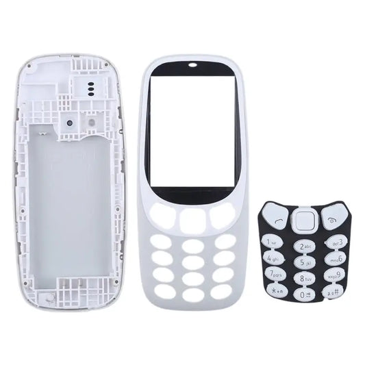 Full Assembly Housing Cover with Keyboard for Nokia 3310 For 3310(Grey) For Nokia 3310 - For 3310(Grey) / Grey