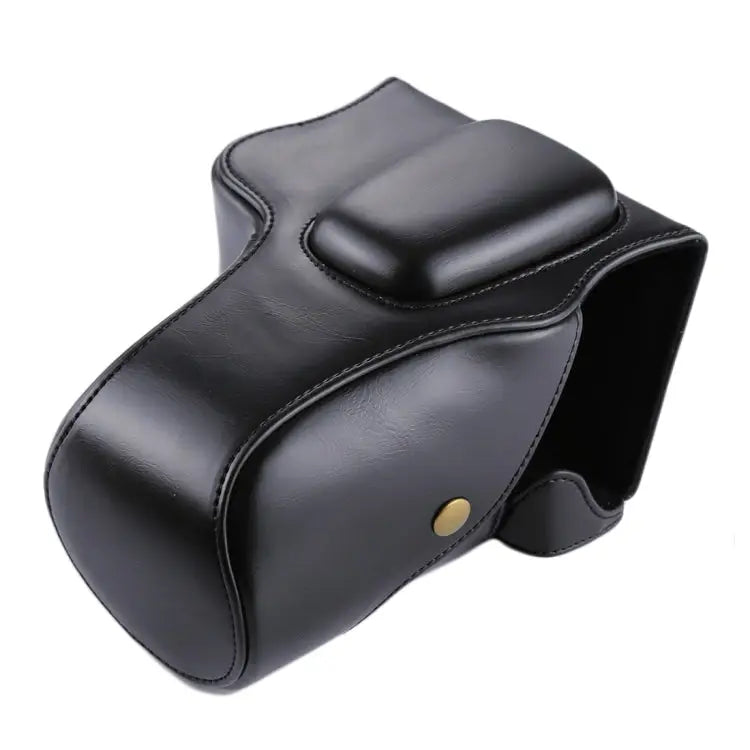 Full Body Camera PU Leather Case Bag for Canon EOS 200D (18-55mm Lens) For EOS 200D