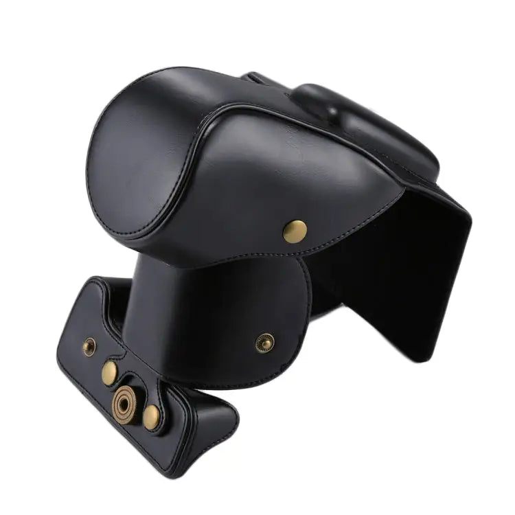Full Body Camera PU Leather Case Bag for Canon EOS 200D (18-55mm Lens) For EOS 200D