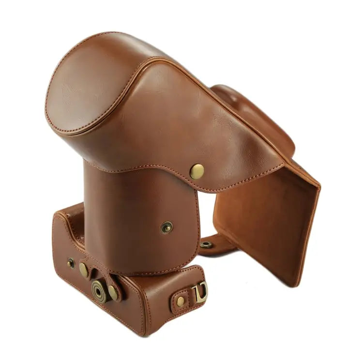 Full Body Camera PU Leather Case Bag for Canon EOS 760D / 750D (18-135mm Lens) For EOS 760D