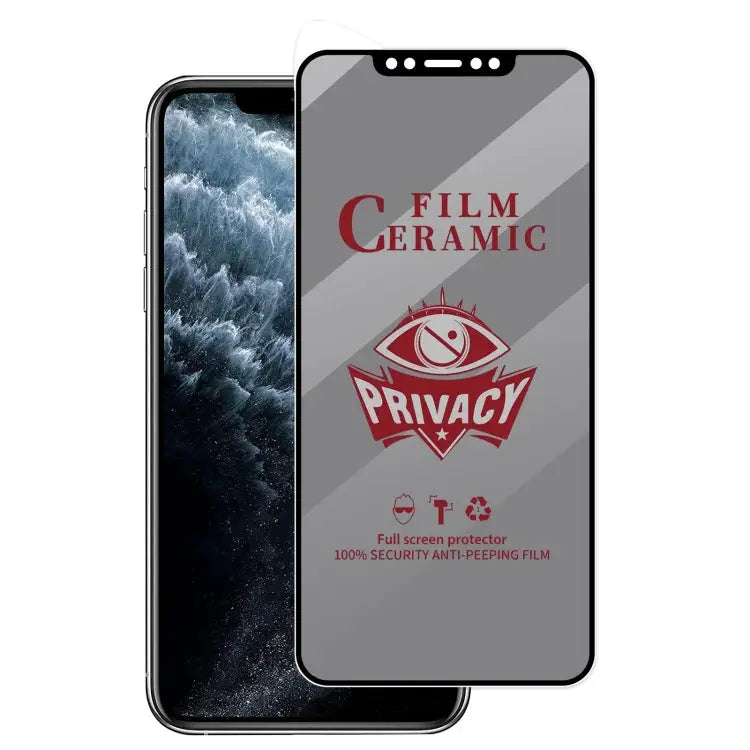 Full Coverage HD Privacy Ceramic Film - For iPhone 11 Pro / XS / X - Apple Accessories