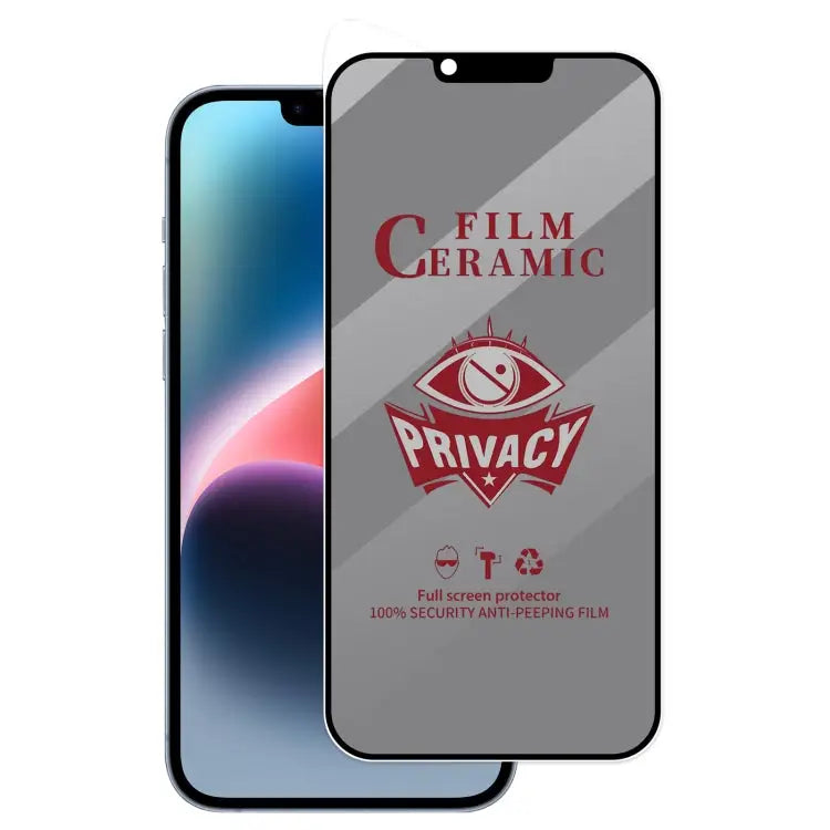 Full Coverage HD Privacy Ceramic Film - For iPhone 13 Pro Max / 14 Plus - Apple Accessories