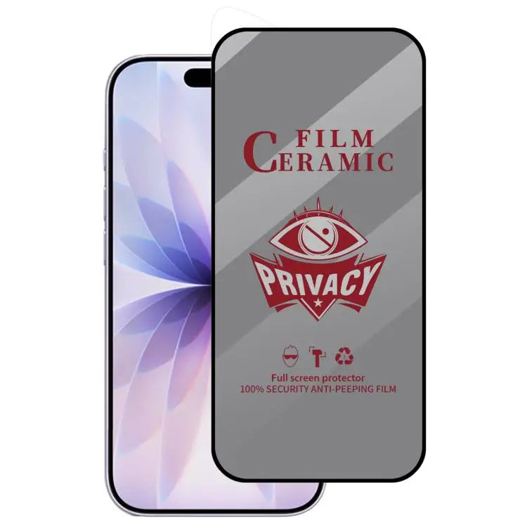 Full Coverage HD Privacy Ceramic Film - For iPhone 17 - Apple Accessories