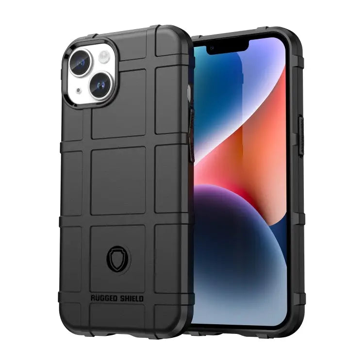 Full Coverage Shockproof TPU Phone Case - For iPhone 15 Plus / Black
