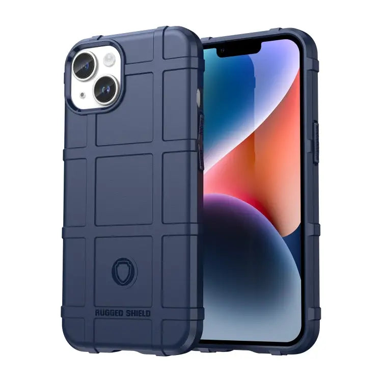 Full Coverage Shockproof TPU Phone Case - For iPhone 15 Plus / Blue