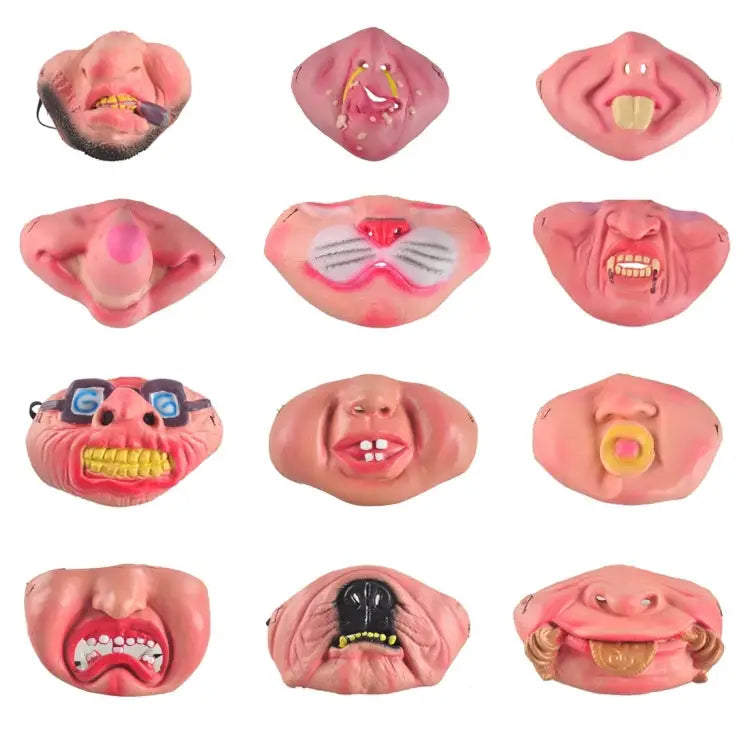 Fun Scary Horrible Mask Party Halloween Clown Latex Half Face Masks for Adult / Children Random Style Delivery Half