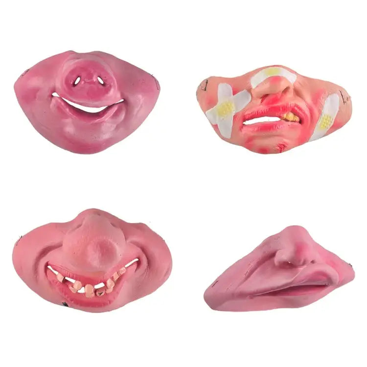 Fun Scary Horrible Mask Party Halloween Clown Latex Half Face Masks for Adult / Children Random Style Delivery Half
