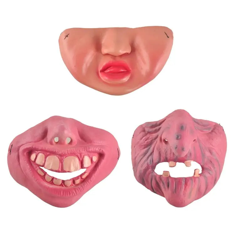 Fun Scary Horrible Mask Party Halloween Clown Latex Half Face Masks for Adult / Children Random Style Delivery Half