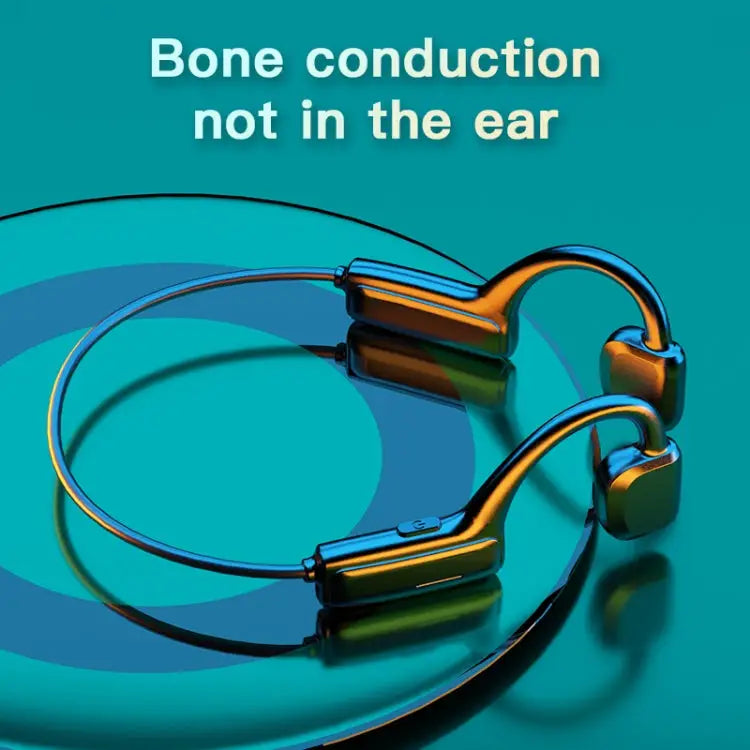 G1 Bluetooth 5.0 Wireless Ear-mounted Sports Bone Conduction Earphone G1(Black) - G1(Black)