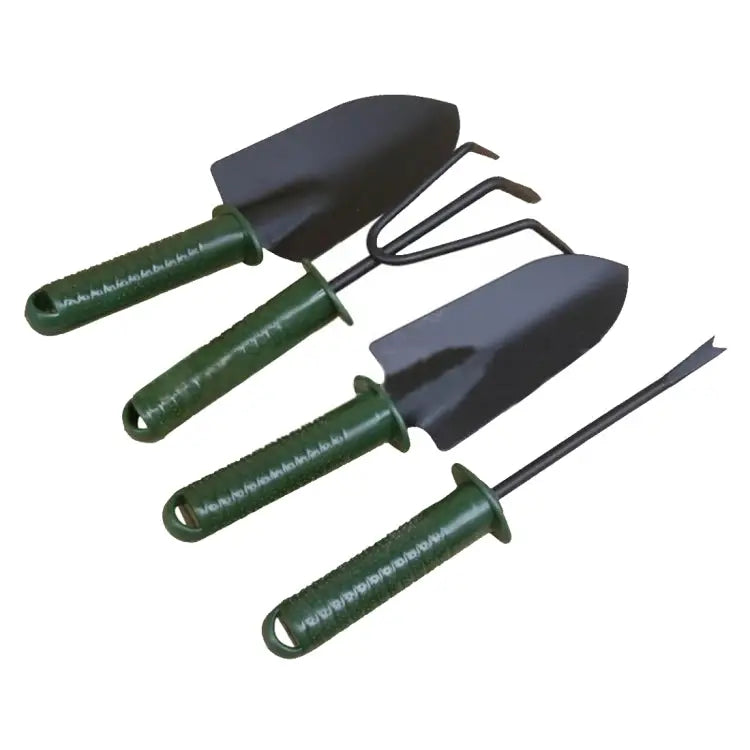 Garden Tools Gardening Shovel Fork Rake Plastic Handle Garden Tools Four Sets Gardening Plant Tools Set Plant Tool 5