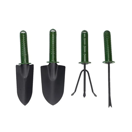 Garden Tools Gardening Shovel Fork Rake Plastic Handle Garden Tools Four Sets Gardening Plant Tools Set Plant Tool 5