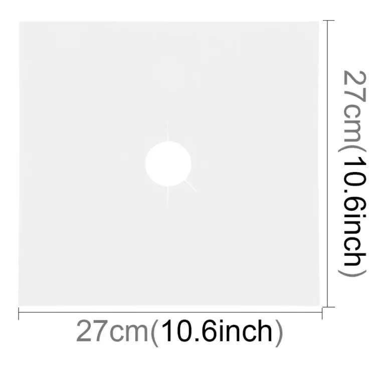 Gas Furnace Surface Ultra-thin Fibre Material Stovetop Protective Cleaning Pad Size: 27*27cm 0.2mm (Silver) 0.2mm
