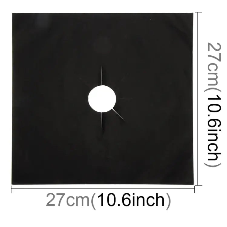 Gas Furnace Surface Ultra-thin Fibre Material Stovetop Protective Cleaning Pad Size: 27*27cm 0.2mm (Black) 0.2mm - 0.2mm