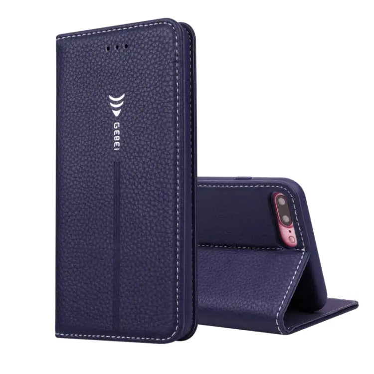 GEBEI PU + TPU Horizontal Flip Protective Case with Holder & Card Slots For iPhone 8 Plus & 7 Plus For iPhone SE 2020 &