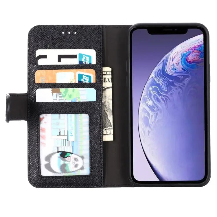 GEBEI Top-grain Leather Horizontal Flip Protective Case with Holder & Card Slots & Wallet & Photo Frame For iPhone 11