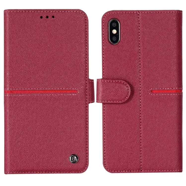 GEBEI Top-grain Leather Horizontal Flip Protective Case with Holder & Card Slots & Wallet & Photo Frame For iPhone 11