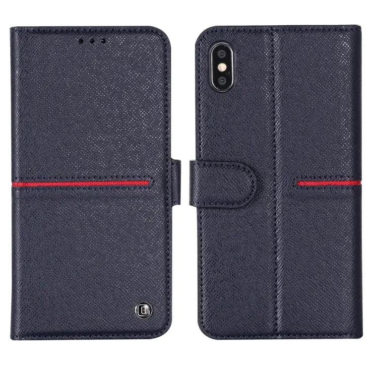 GEBEI Top-grain Leather Horizontal Flip Protective Case with Holder & Card Slots & Wallet & Photo Frame For iPhone 11