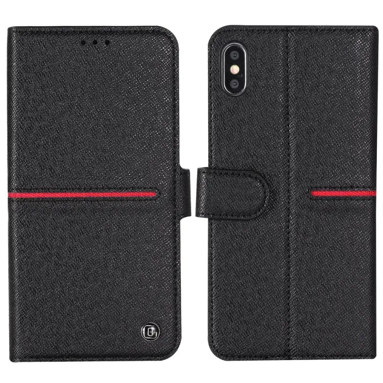 GEBEI Top-grain Leather Horizontal Flip Protective Case with Holder & Card Slots & Wallet & Photo Frame For iPhone 11