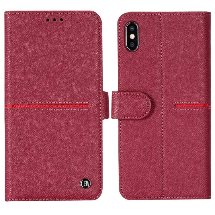 GEBEI Top-grain Leather Horizontal Flip Protective Case with Holder & Card Slots & Wallet & Photo Frame For iPhone 11
